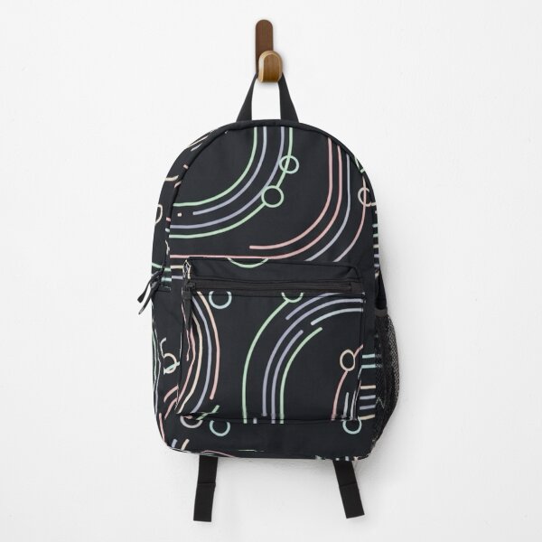 Item preview, Minimalist Geometric Neon Path Seamless Pattern designed and sold by ARYAM..