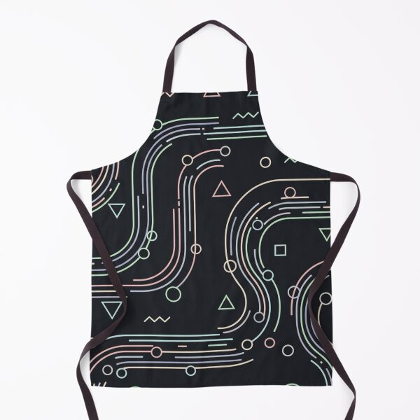 Item preview, Minimalist Geometric Neon Path Seamless Pattern designed and sold by ARYAM..