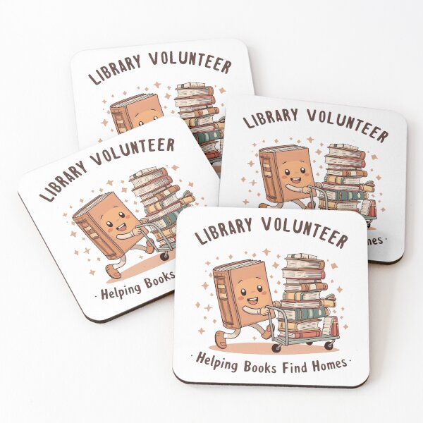 Item preview, Library Volunteer – Book Helper Club designed and sold by KapiPrint.