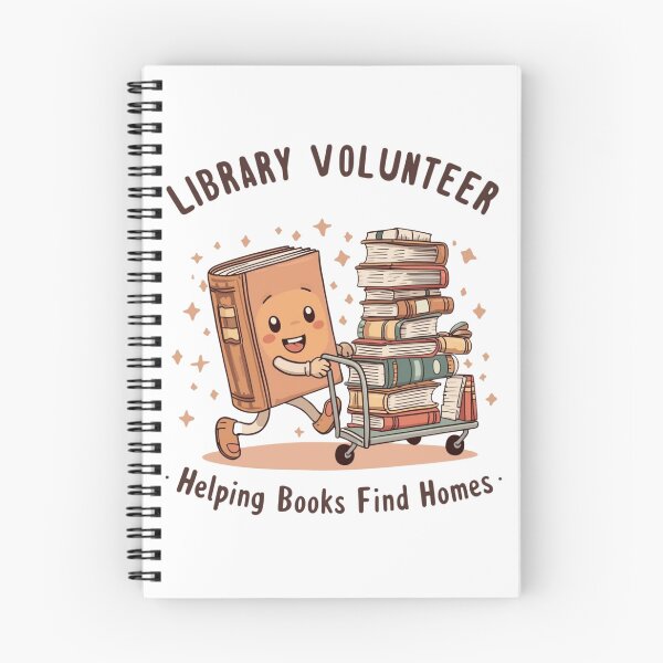 Item preview, Library Volunteer – Book Helper Club designed and sold by KapiPrint.