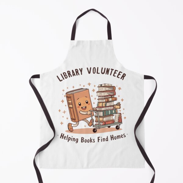 Item preview, Library Volunteer – Book Helper Club designed and sold by KapiPrint.