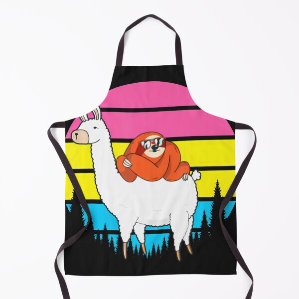 Item preview, Sloth Riding Llama Lgbt Q Retro Pan Sexual Pride Flag designed and sold by GarinaguHN.