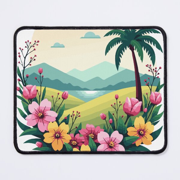 Item preview, Geometric Spring Blooms – Architectural Floral Design designed and sold by GreenDreamArt.