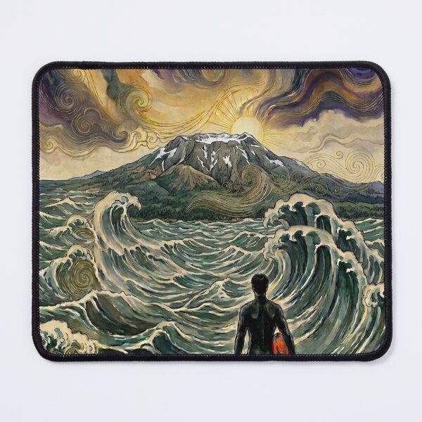 Item preview, Hallasan Mountain & The Sea Diver - Mystic Korean Landscape designed and sold by KOREA-HAENAM.