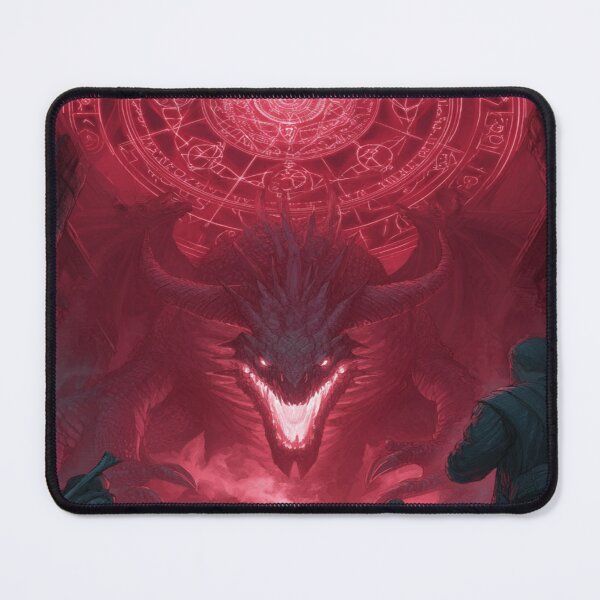 Item preview, Giant Dragon Magic Circle Dark Fantasy RPG Art designed and sold by NicolasGlowArt.