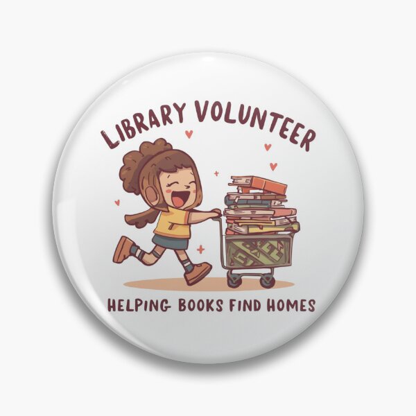 Item preview, Library Volunteer – Book Helper Club designed and sold by KapiPrint.