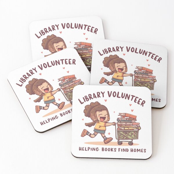 Item preview, Library Volunteer – Book Helper Club designed and sold by KapiPrint.