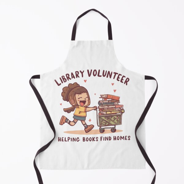 Item preview, Library Volunteer – Book Helper Club designed and sold by KapiPrint.