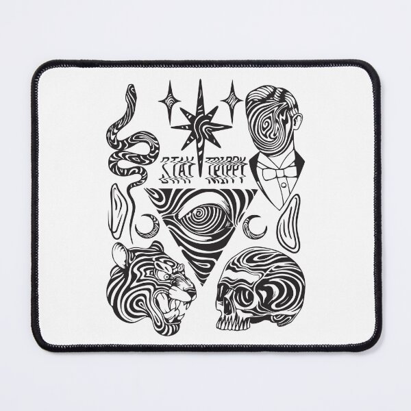 Item preview, Stay Trippy Psychedelic Tattoo Flash designed and sold by BrownHorse90s.