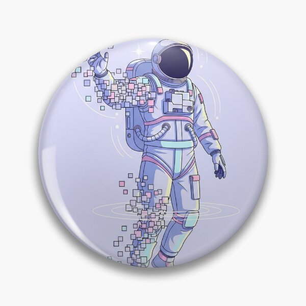 Item preview, Collision19 Glitching Astronaut – Floating Gravity Error Sci-Fi Digital Art designed and sold by Collision19.