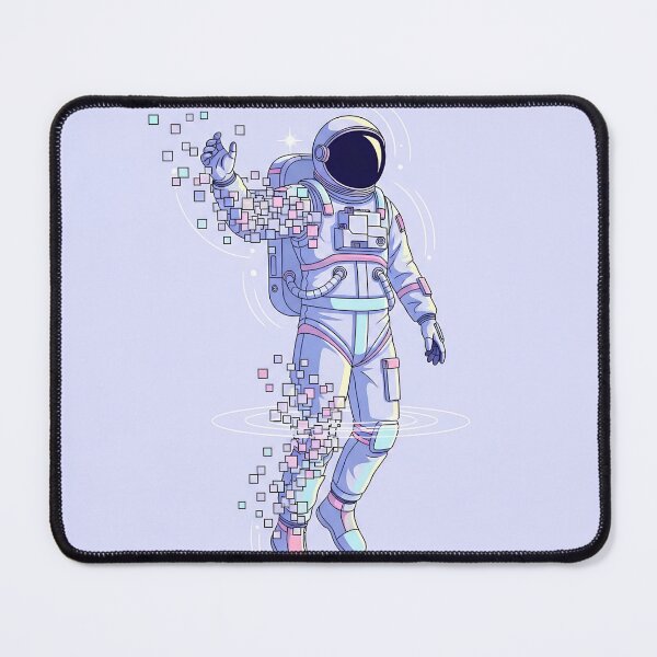 Item preview, Collision19 Glitching Astronaut – Floating Gravity Error Sci-Fi Digital Art designed and sold by Collision19.