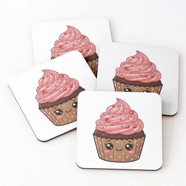 Item preview, Strawberry Icing Cupcake Kawaii designed and sold by redsharkuk.