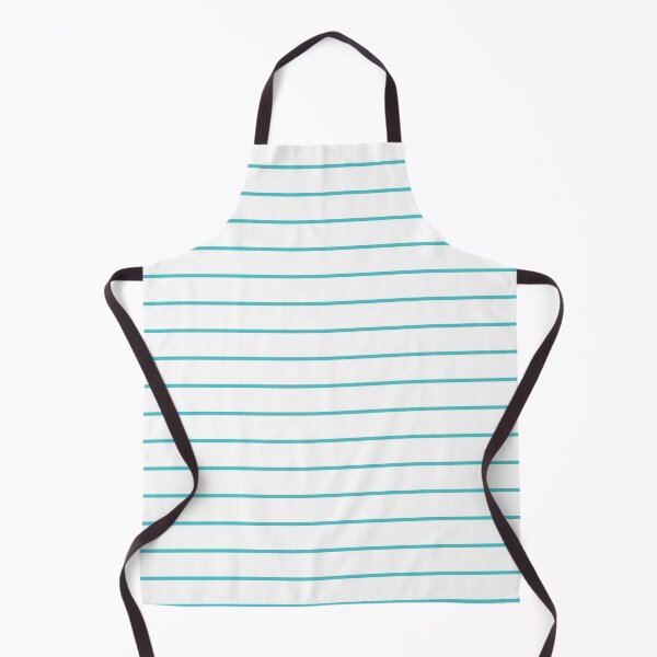 Item preview, White And Aqua Horizontal Pinstripes Pattern designed and sold by pattern-archive.