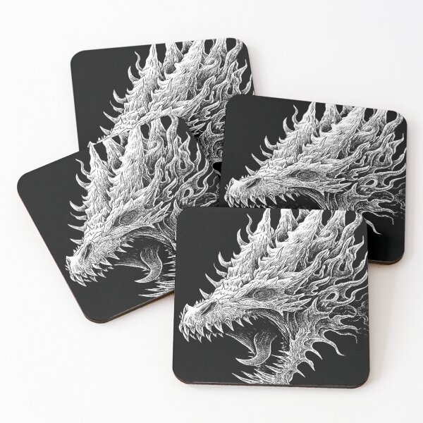 Item preview, Fierce Roaring Dragon Head Fantasy Art designed and sold by NicolasGlowArt.