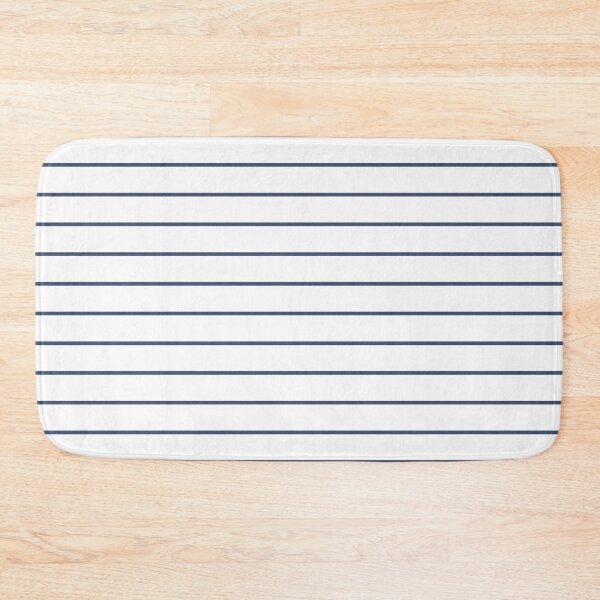 Item preview, White And Blue Horizontal Pinstripes Pattern designed and sold by pattern-archive.