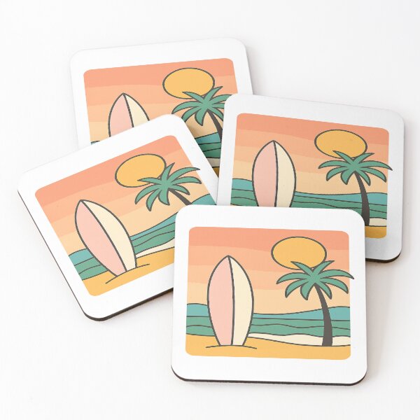 Item preview, Retro Summer Surf – Vintage Beach Scene Design designed and sold by mbmstores.