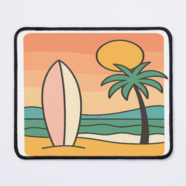 Item preview, Retro Summer Surf – Vintage Beach Scene Design designed and sold by mbmstores.