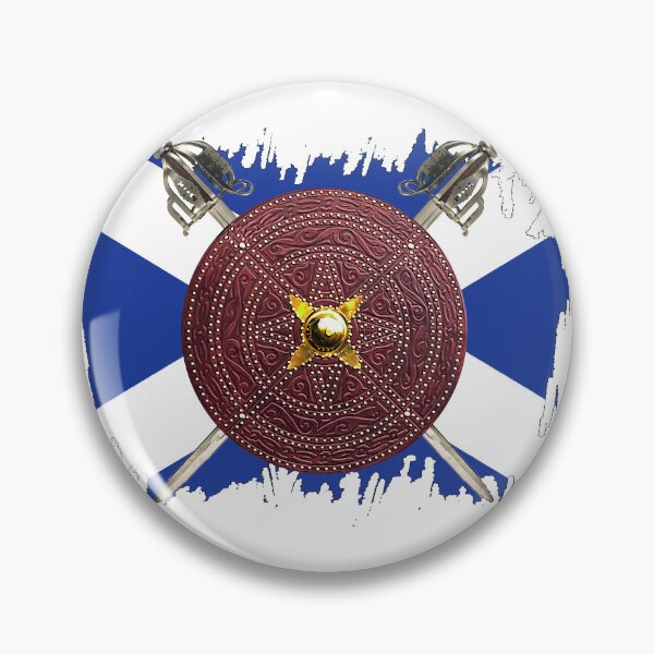 Item preview, Saltire Targe and Swords designed and sold by Murph's Images.