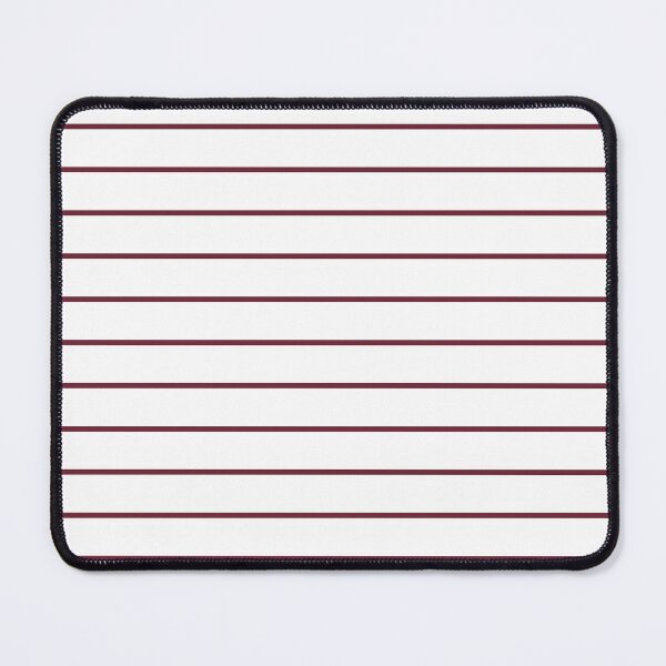 Item preview, White And Burgundy Horizontal Pinstripes Pattern designed and sold by pattern-archive.
