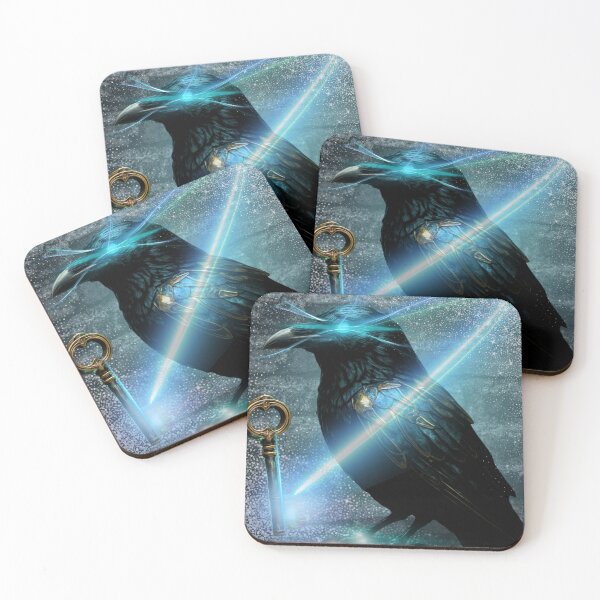 Item preview, Cyber-Alchemy V: The Arcane Raven Guardian designed and sold by Diseño que alegran tu día.