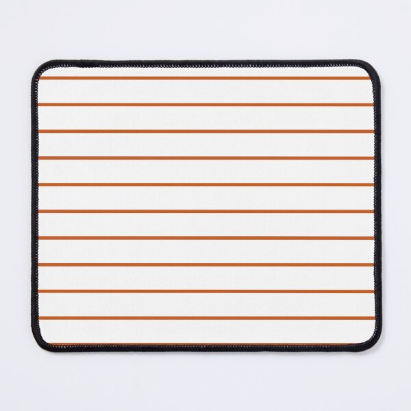 Item preview, White And Burnt Orange Horizontal Pinstripes Pattern designed and sold by pattern-archive.
