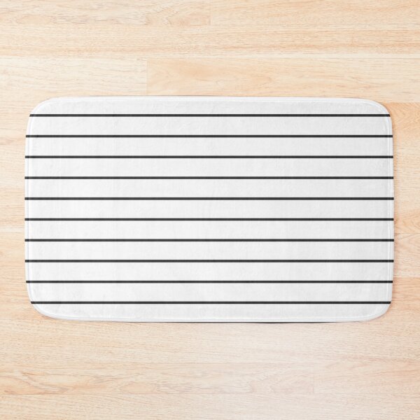 Item preview, White And Charcoal Horizontal Pinstripes Pattern designed and sold by pattern-archive.