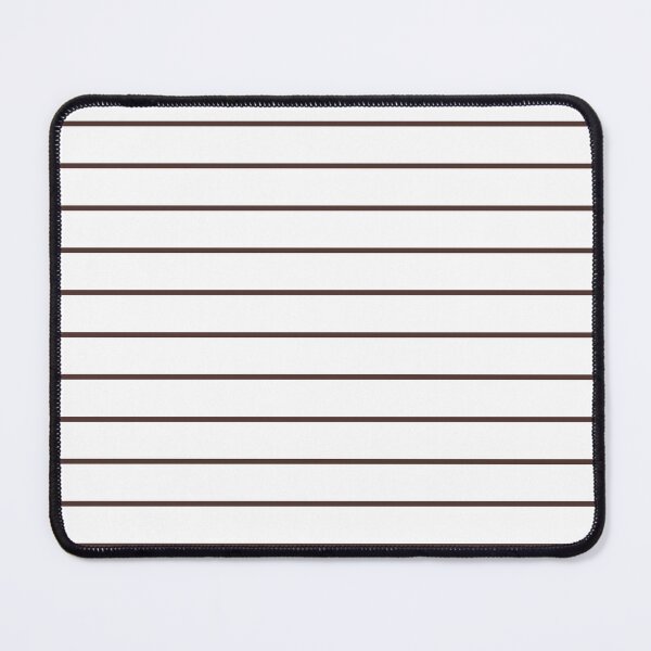 Item preview, White And Chocolate Horizontal Pinstripes Pattern designed and sold by pattern-archive.
