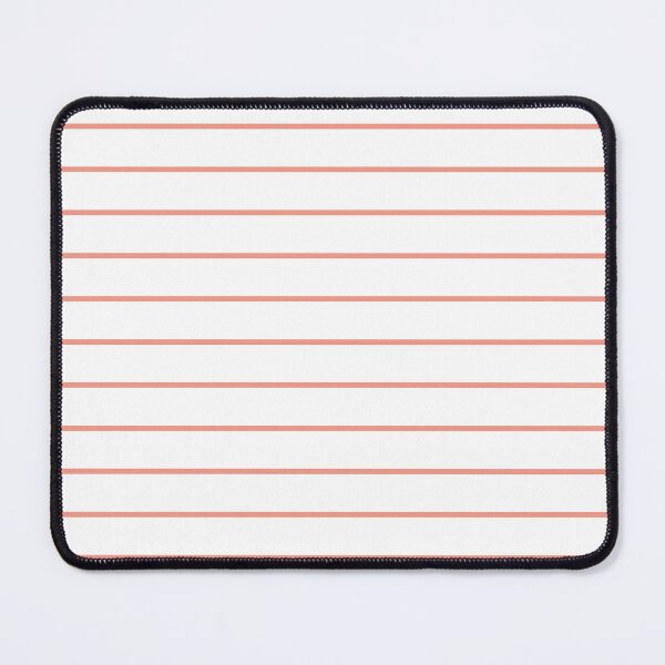 Item preview, White And Coral Horizontal Pinstripes Pattern designed and sold by pattern-archive.