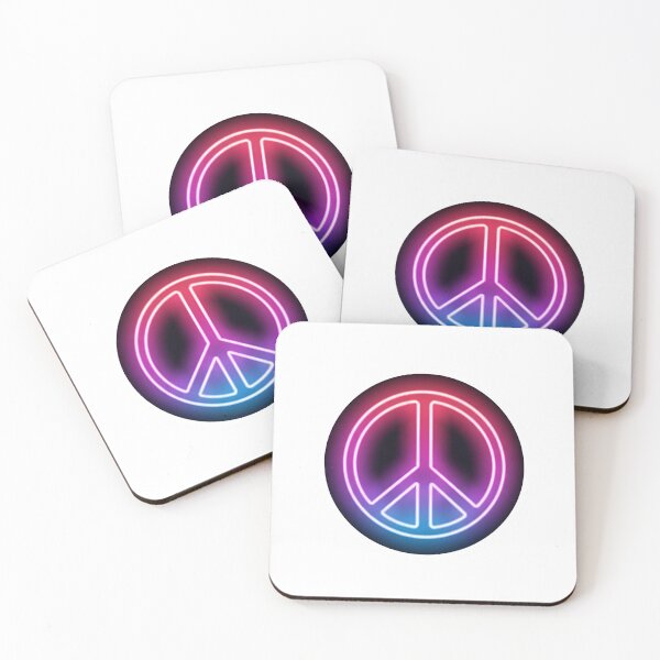 Item preview, neon peace symbol glowing bright in the dark designed and sold by VerizalShop.
