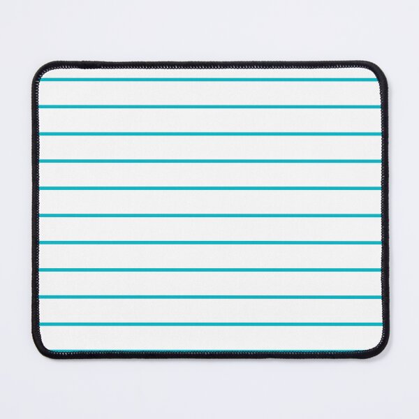 Item preview, White And Cyan Horizontal Pinstripes Pattern designed and sold by pattern-archive.