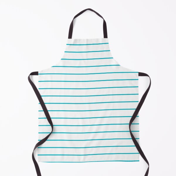 Item preview, White And Cyan Horizontal Pinstripes Pattern designed and sold by pattern-archive.