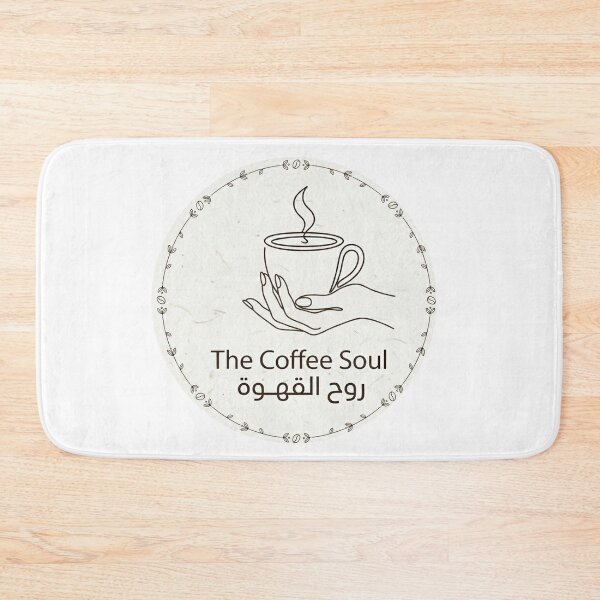 Item preview, The Coffee Soul Arabic English Minimalist Line Art Logo designed and sold by Krfto.