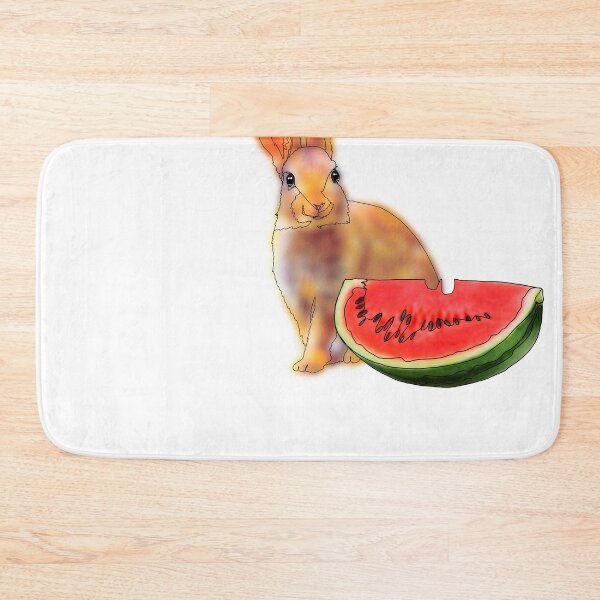 Item preview, Betty the Bunny with watermelon mukbang – animalzandfood designed and sold by Ashley’sAnimalz.