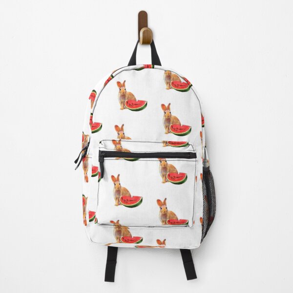 Item preview, Betty the Bunny with watermelon mukbang – animalzandfood designed and sold by Ashley’sAnimalz.