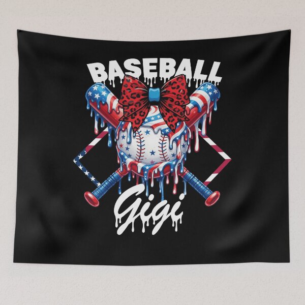 Item preview, Baseball Gigi Patriotic Drip Design designed and sold by KIROSALS.
