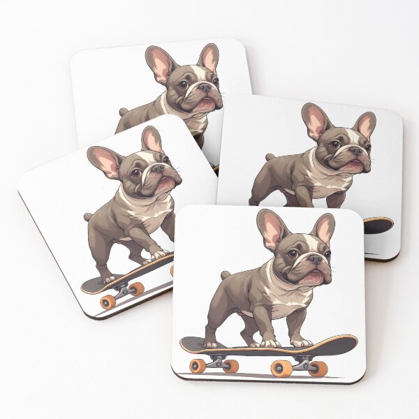 Item preview, Skateboarding French Bulldog Illustration designed and sold by Karolina’s Cozy Creations.