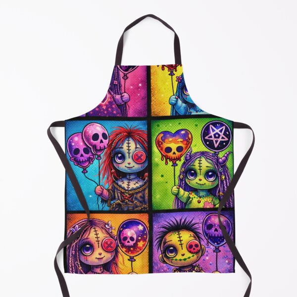 Item preview, Voodoo Pop Dolls – Colorful Kawaii Gothic Dolls Collection designed and sold by ABsoluzen.