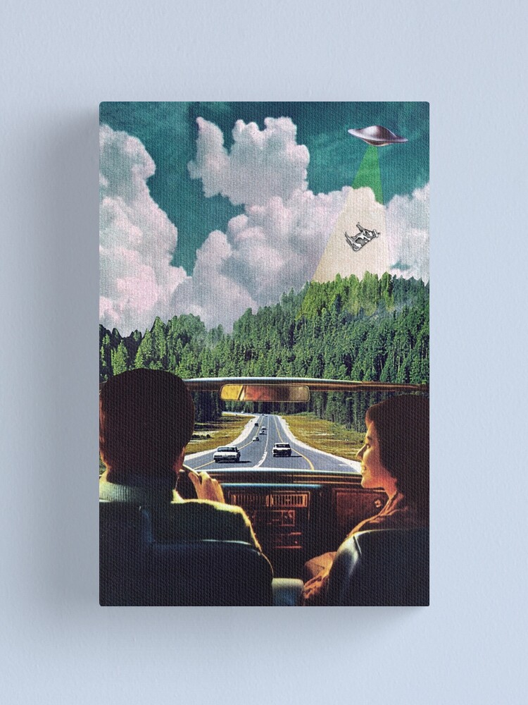Alternate view of Cow Abduction Canvas Print