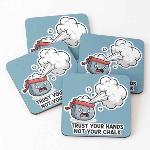 Item preview, Trust Your Hands Not Your Chalk - Funny Climbing Mascot designed and sold by LoopassVD.