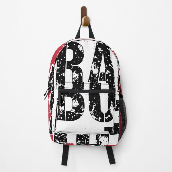 Item preview, Bold distressed typographic poster reading  Born to Raise Hell  in black and red. Vintage grunge texture evokes rebellious rock designed and sold by Dejbar.