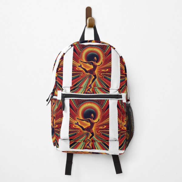 Item preview, Radiant Pulse Queen – Psychedelic Afrofuturist Ice Skater in Motion designed and sold by Lucienne Reimagined.