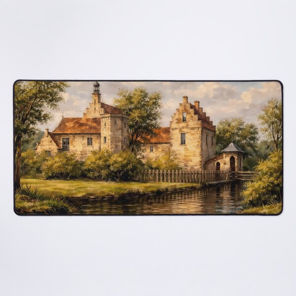 Item preview, Medieval Stone Castle by a River designed and sold by cuprum.
