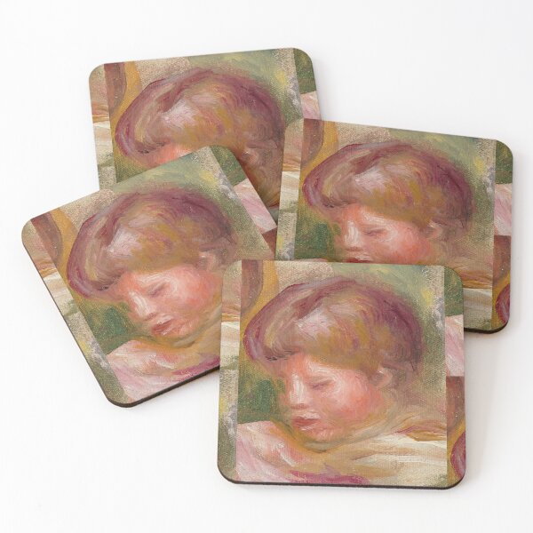 Item preview, Tete De Femme by Pierre-Auguste Renoir: Impressionist Child Portrait Poster designed and sold by artofuniverse.