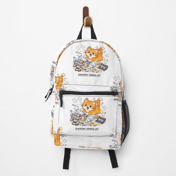Item preview, Diagnosis Orange Cat Funny Vet Cat Chaos Veterinary Humor Design designed and sold by Bettybee00.