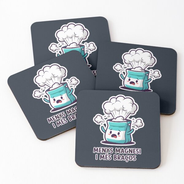 Item preview, Stressed Chalk Bag Mascot - Aqua Blue Climbing Art designed and sold by LoopassVD.