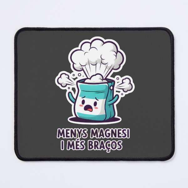 Item preview, Stressed Chalk Bag Mascot - Aqua Blue Climbing Art designed and sold by LoopassVD.