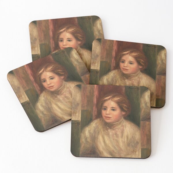 Item preview, Tete De Femme Blonde by Pierre-Auguste Renoir: Impressionist Portrait Poster designed and sold by artofuniverse.
