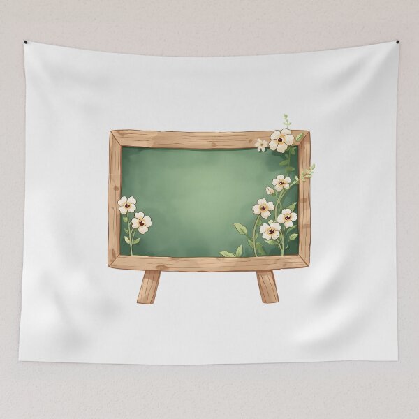 Item preview, School bulletin board with flowers designed and sold by uunaa.