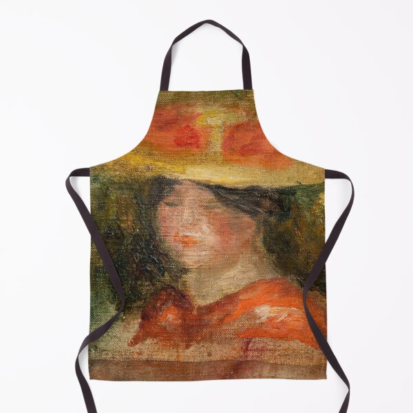 Item preview, Tete De Femme En Chapeau by Pierre-Auguste Renoir: Impressionist Portrait Poster designed and sold by artofuniverse.