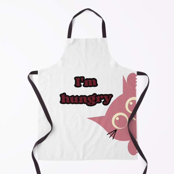 Item preview, cat saying "I'm hungry" designed and sold by geekmania48.
